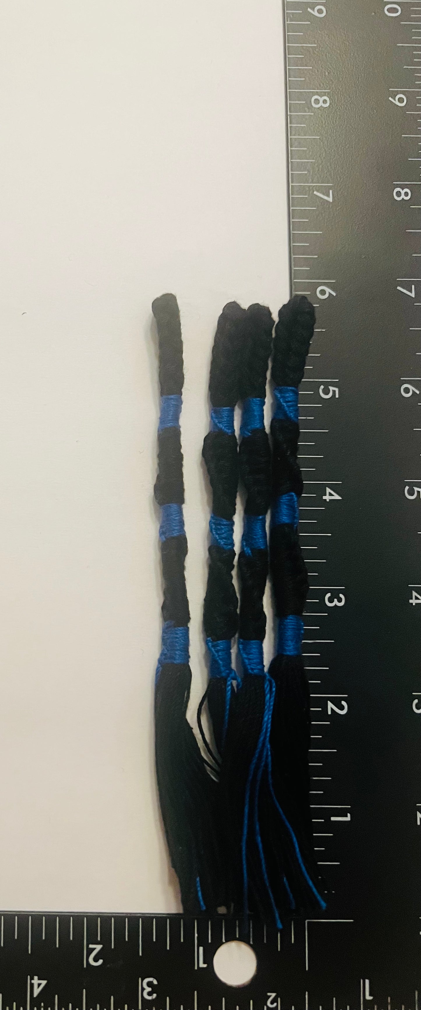 Fringes - Tassels - Black - 6 inches