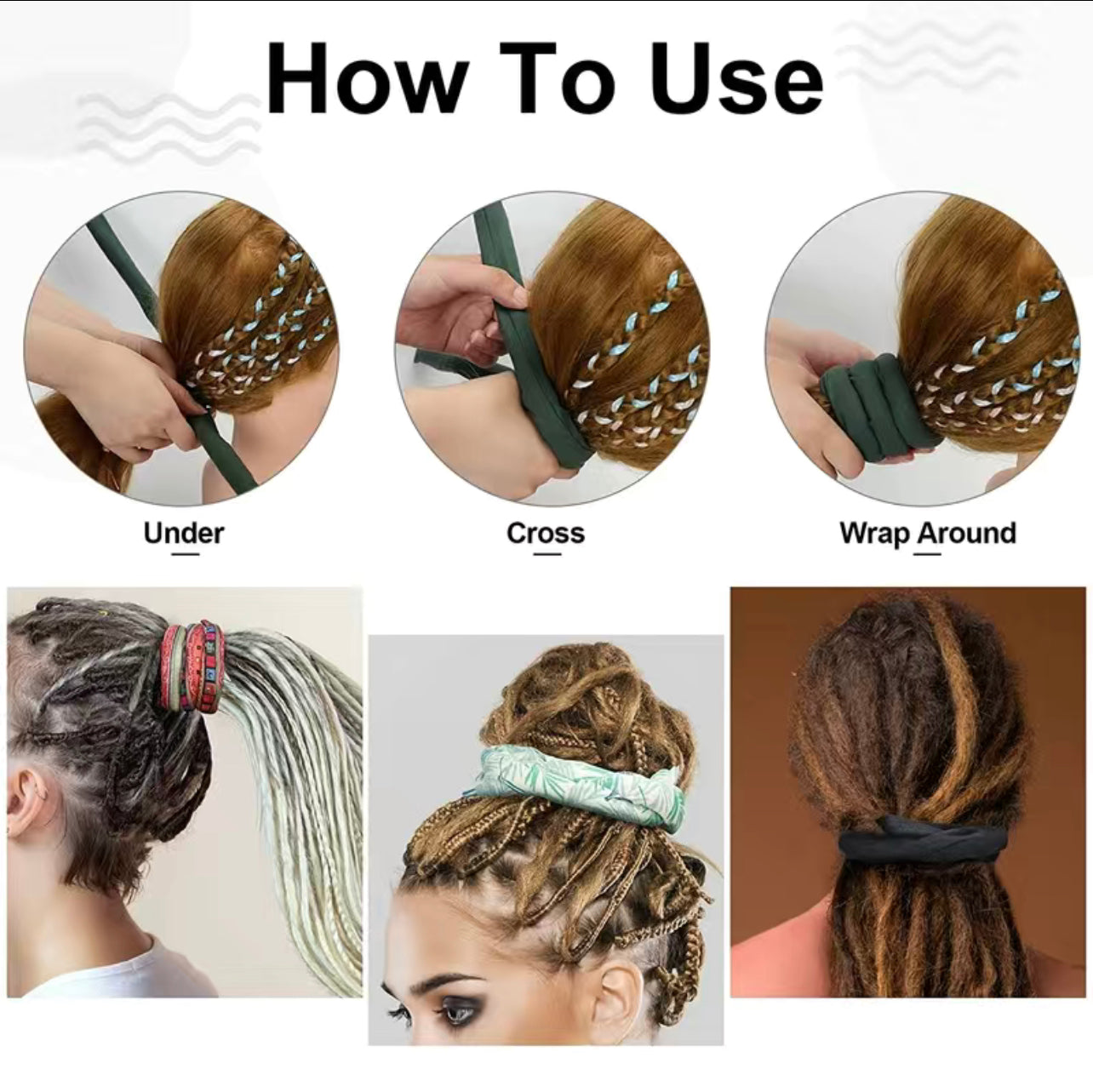 Loc Hair Ties (Spiral)